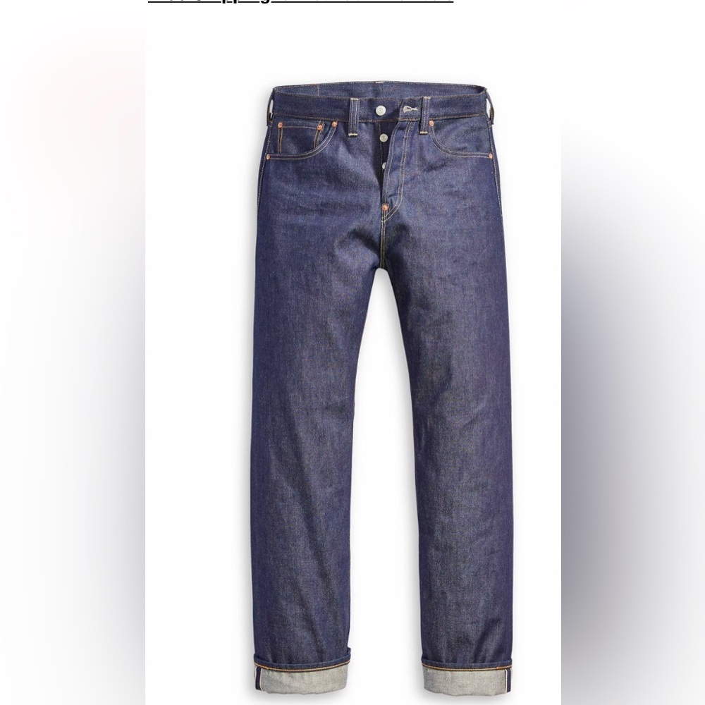 NWT SELVEDGE LEVI'S® 501® ORIGINAL SHRINK-TO-FIT™ JEANS |Size 35/36 - Picture 4 of 16